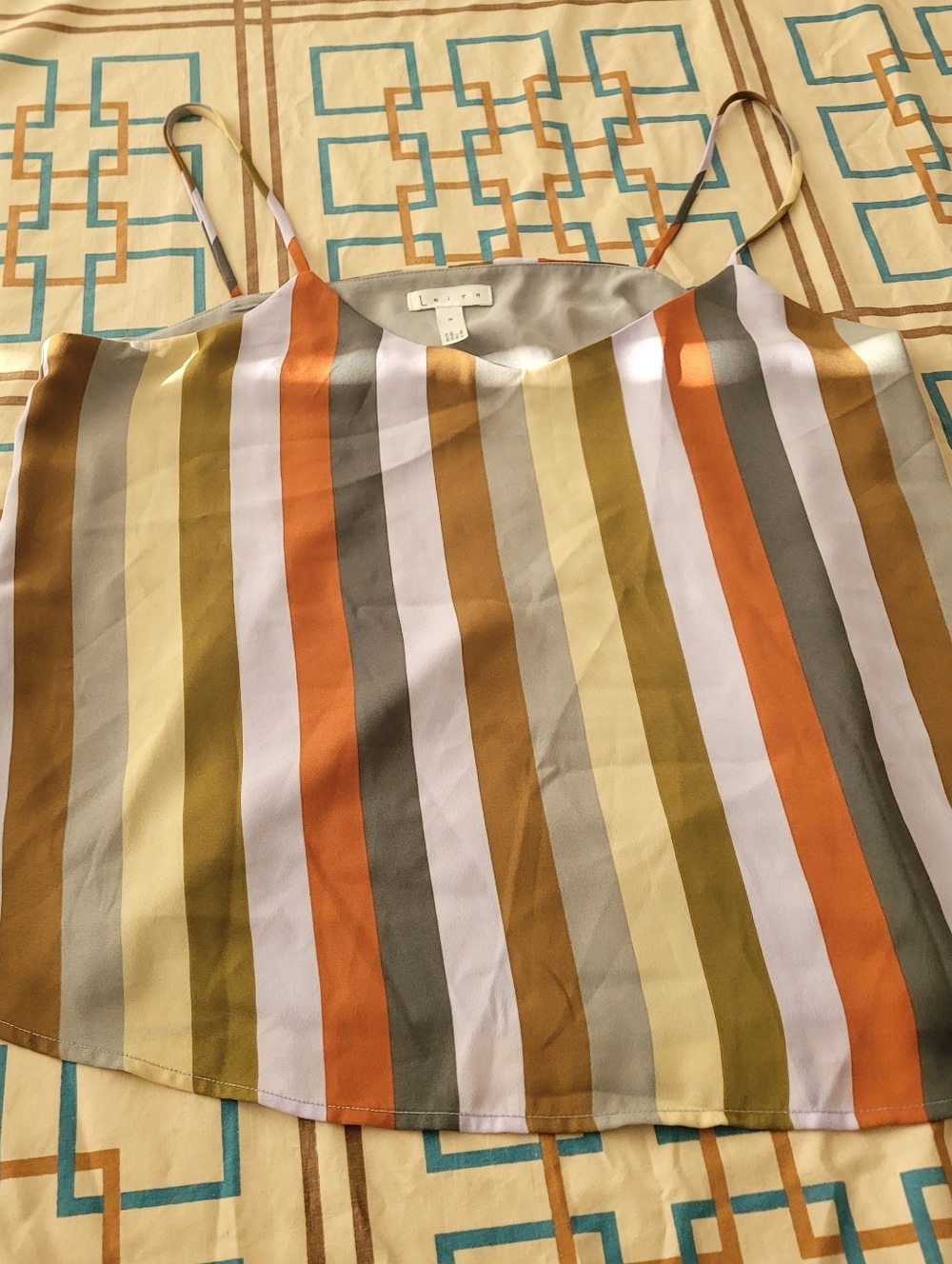 Leith Vertical Stripes NWOT Tank Top Size Medium